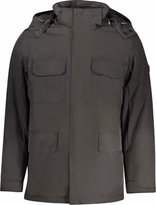 Black Polyester Mens Jacket
