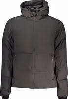 Black Polyester Men's Jacket 1