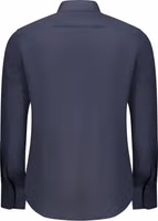Blue Cotton Men Shirt 2