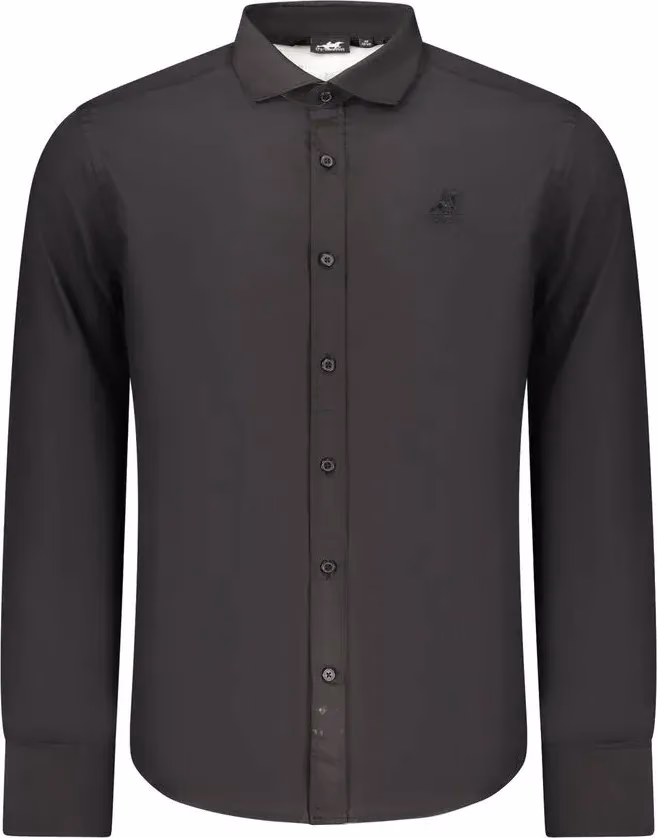 Black Cotton Mens Shirt