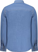 Blue Cotton Men Shirt 2