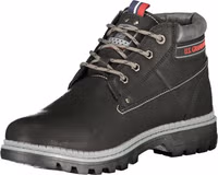حذاء بوت قصير رجالي من البولي يوريثان باللون البني 3