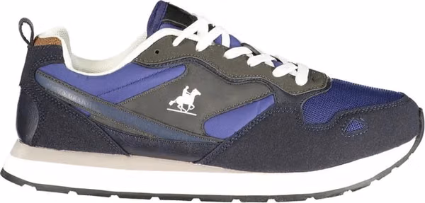 Blue Polyester Men Sneaker
