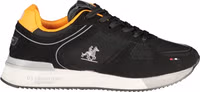 Black Polyurethane Men Sneaker 1