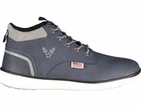 Blue Polyurethane Men Ankle Boot 1