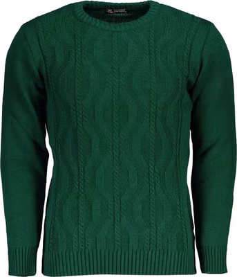 Verde Acrylic Men Sweater