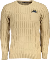 Beige Acrylic Men Sweater 1