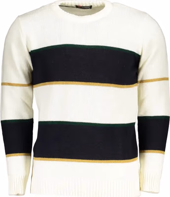 White Acrylic Men Sweater