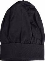 Black Solid Wool Knitted Winter Beanie Cap Hat 2