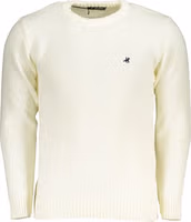 White Acrylic Men Sweater 1