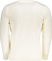White Acrylic Men Sweater 2