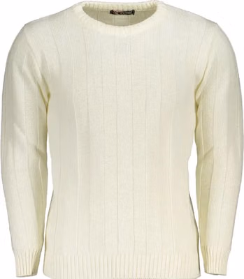 White Acrylic Men's Sweater