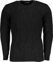 Black Acrylic Men Sweater 1