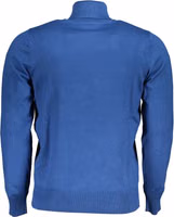 Blue Viscose Men Sweater 2