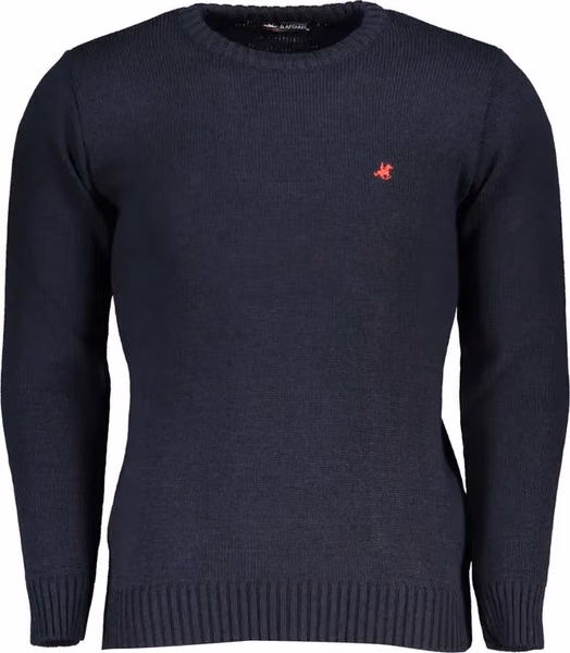 Blue Acrylic Men Sweater