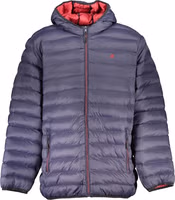 Blue Polyester Men's Jacket 1