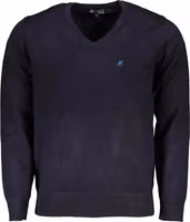 Blue Viscosa Men Sweater 1