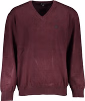 Red Viscosa Men Sweater 1