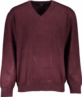 Red Viscosa Men Sweater
