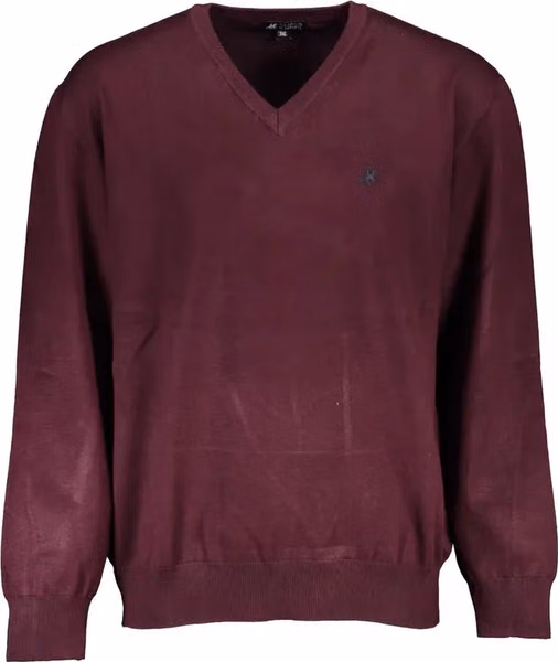 Red Viscosa Men Sweater