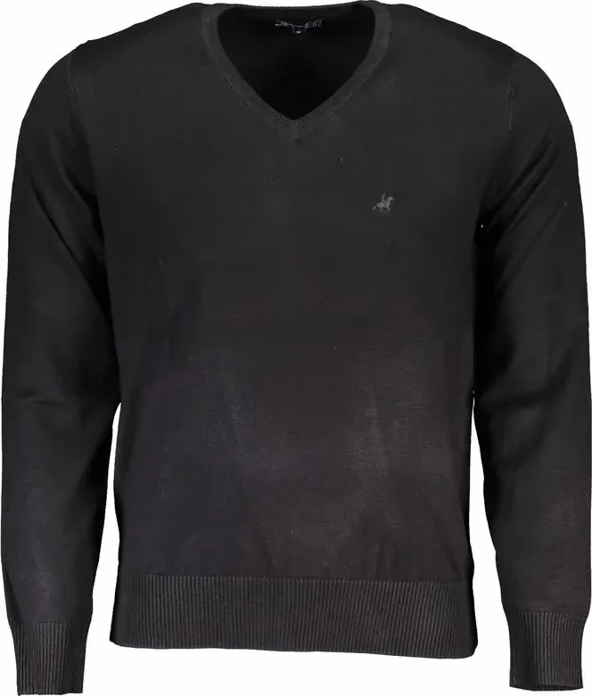 Nero Viscosa Uomo Maglia