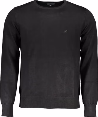 Black Viscosa Mens Sweater