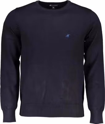 Blue Viscose Men's Sweater