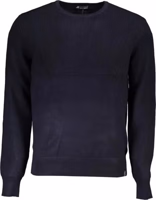 Blue Viscose Men's Shirt