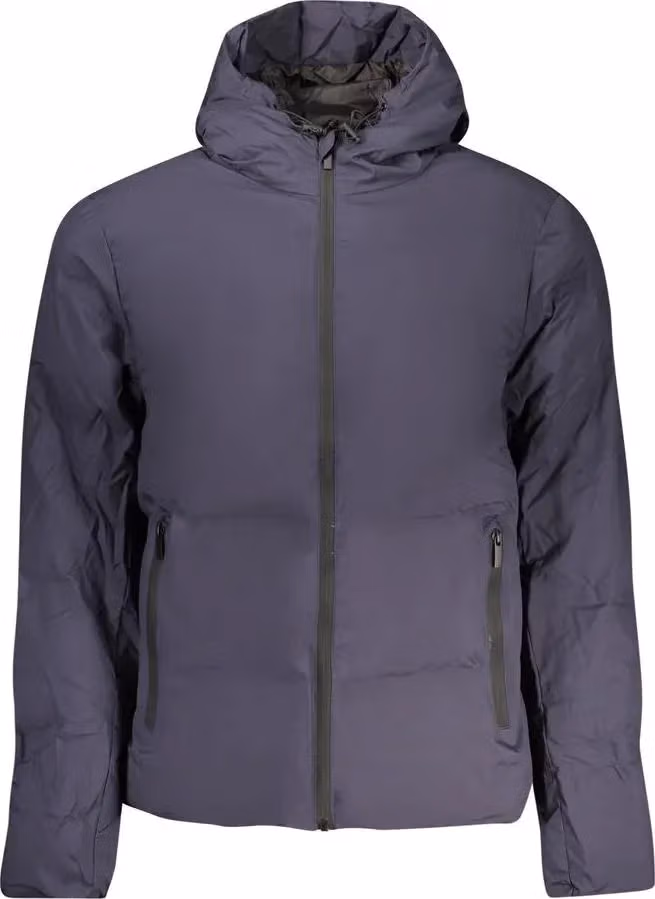 Blu Polyester Men's Jacket