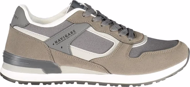 Grigio Polyurethane Men Sneaker
