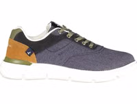Blue Polyester Men Sneaker 1