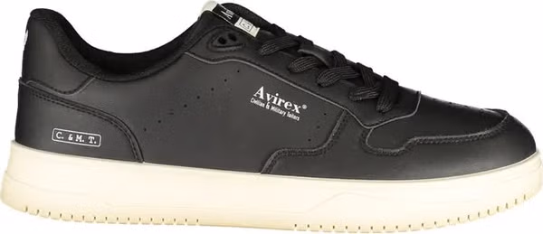 Black Polyurethane Men Sneaker