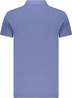 Blue Cotton Men Polo 2