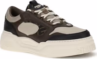 Black Calf Leather Bos Taurus Chunky Sneakers 2
