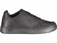 Black Polyurethane Men's Sneaker 1