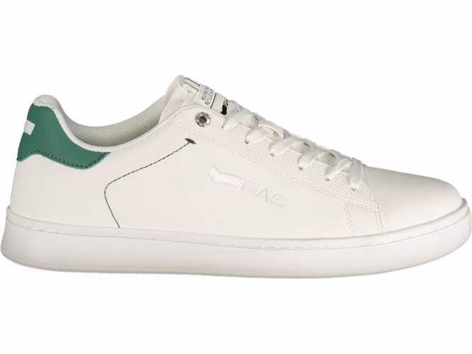 White Polyurethane Men Sneaker