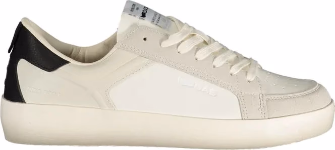 White Polyurethane Men's Sneaker