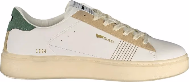 White Polyurethane Men's Sneaker