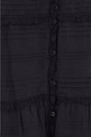 Black Viscose Long Skirt 3