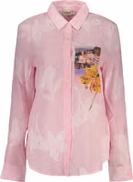 Pink Cotton Women Shirt 1