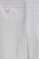 White Cotton Casual Pants 3