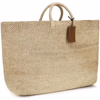 Beige Raffia Handbag 2