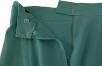 Mint Green Viscose Pencil Cut Midi Skirt 5