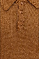 Brown Cotton Polo Shirt 3