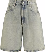 Blue Cotton Bermuda Shorts 1