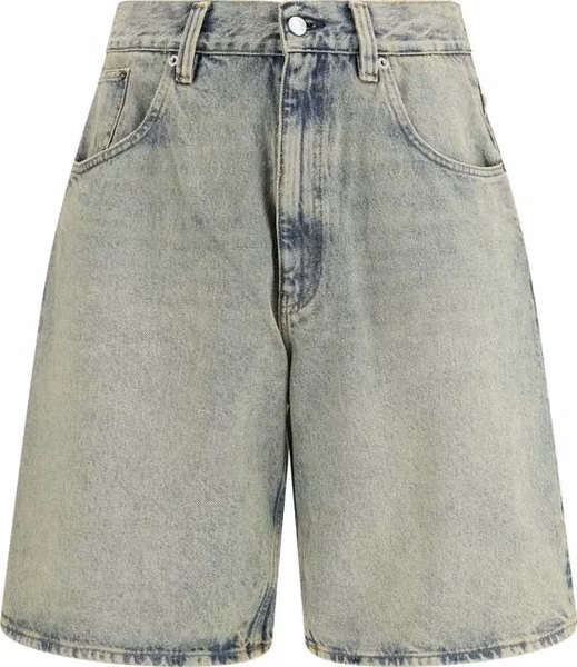 Blue Cotton Bermuda Shorts
