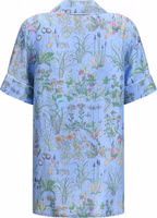 Blue Silk Pattern Shirt 2