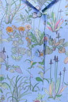 Blue Silk Pattern Shirt 3