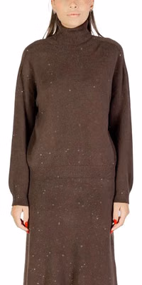 Brown Viscose Sweatshirt