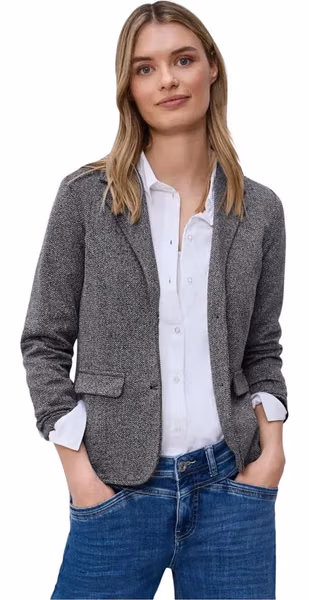 Blue Polyester Blazer